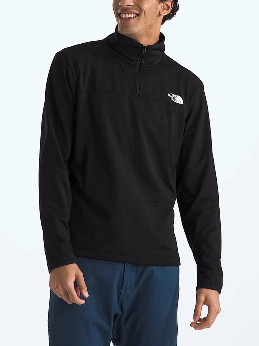 The North Face Men's Black Half-Zip Lightweight Fleece